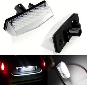 Paiying 1Pair LED License Plate Light Rear Tag Lamp Assembly For Toyota Venza 2009-2013