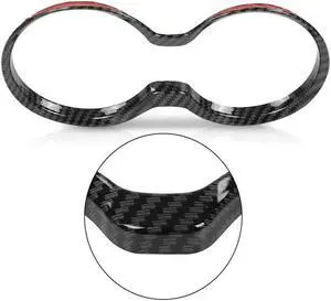 Yassdwbn Carbon Fibre Style Cup Holder Cover Trim Bezel For Jeep Grand Cherokee 2011-2021