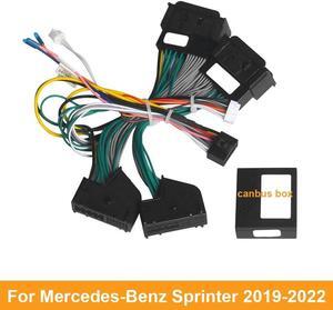 Acaigel 16 Pin Power Cord Wiring Harness Adapter For Mercedes-Benz Sprinter (19-22) Head Unit