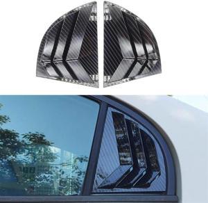 Yassdwbn Carbon Fiber Look Side Vent Window Scoop Louver Cover Trim For HONDA Civic 06-11