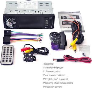 Acaigel Car Radio MP5 Player USB 4.1'' HD TFT 12V Stereo Camera IN OUT FM/AUX Bluetooth