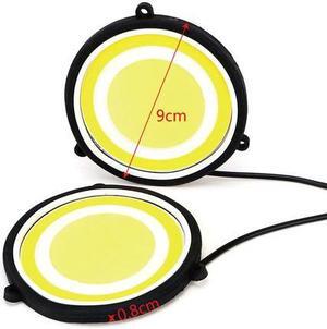 Acaigel 2 x Super Bright Car LED Daylight Signal Light 90mm Round Dual Circle Waterproof Acaigel 2 x Super Bright Car LED Daylight Signal Light 90mm Round Dual Circle Waterproof