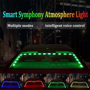 Acaigel Car RGB LED Sound Music Rhythm Light Rear Windshield Sticker Styling Neon Lamp