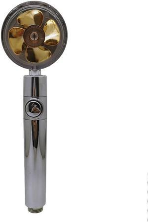 Acaigel Shower Head Water Saving Flow 360 Degrees Rotating With Small Fan ABS Rain High Pressure Spray Nozzle Bathroom