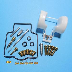 Acaigel Motrocycle carburetor repair kit Configure float and With 5 pieces jet:110-112-115-118-120 For Kawasaki 01~06 year ZZR400