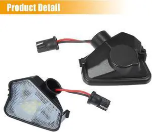 Acaigel 1 Pair Mirror Puddle Led Light For Mercedes-Benz W176 W242 W204