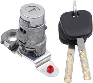 Paiying 1 x Driver Fl Door Lock Cylinder w/ 2 Keys 13590041 For Cadillac Chevrolet 14-22