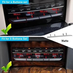 Furulu Left Center A/C TEMP Switch Button Trim Strip Matte For Mercedes W212 E 2008-14