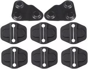 Yassdwbn Door Lock Cover and Screw Protector Trim For Jeep Wrangler JL JT 1 Set