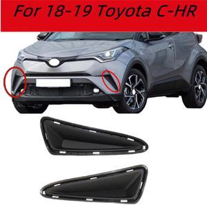 Yassdwbn 2pcs Front Bumper Filler Left & Right Fit For Toyota C-HR 2018-2019  52128F4040