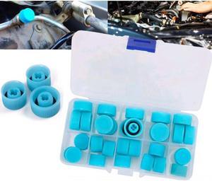 Furulu 30pcs Car Air Conditioning Charging Valve Dust Cover Auto A/C Port Cap