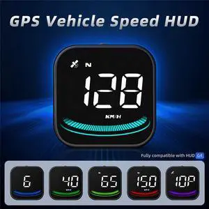 Yassdwbn Digital GPS Speedometer Car HUD Head Up Display Overspeed Alarm Meter KM/H MPH Yassdwbn Digital GPS Speedometer Car HUD Head Up Display Overspeed Alarm Meter KM/H MPH