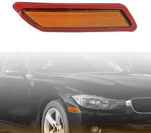 Yassdwbn Front Right Bumper Side Marker Reflector 63147274522 For BMW 3 Series F30 12-15 Yassdwbn Front Right Bumper Side Marker Reflector 63147274522 For BMW 3 Series F30 12-15
