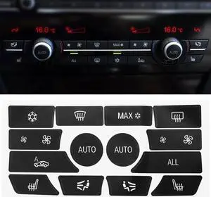 Acaigel For Bmw 5 6 7 F10 F01 F12 A/C Climate Control Button Repair Decals Stickers