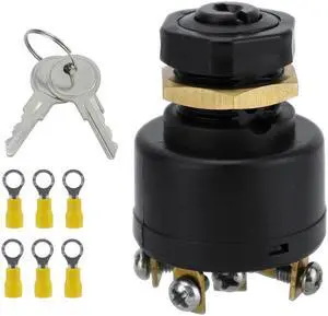 Paiying New 3 Position Outboard Ignition Switch with 6 Terminals For Boats