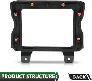 Yassdwbn 8.4" Radio Trim Bezel Surround For 2018-2024 Jeep Wrangler Jl 6Ab55Tx7Ab