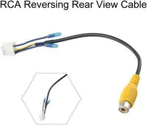 FYUU 10 Pin Car Android Radio Rear View Backup Camera Cable Connector Auto Rca Reversing Rear View Cable Adaptor