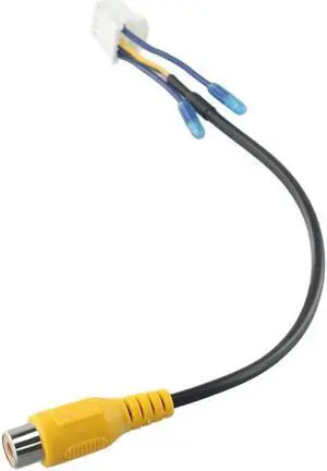 Acaigel 10 Pin Car Android Radio Rear View Backup Camera Cable Connector Auto Rca Reversing Rear View Cable Adaptor