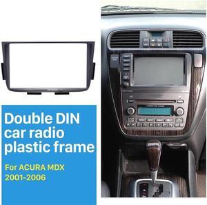 Acaigel Double Din Car Radio Fascia Trim Kit For 2001-2006 Acura Mdx Stereo Dash Installation Kit Frame Panel
