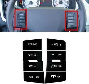 Paiying Durable Car Steering Wheel Button Repair Decal Stickers For Ford Focus 2008-2010