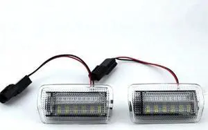 Yassdwbn 21-Smd White Red Car Led Door Courtesy Light For Toyota Camry Tundra Lexus Gs Is250 Rx350  2Pcs
