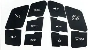Acaigel Steering Wheel Button Repair Decals Stickers For Corvette C6 Malibu Pontiac G6