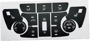 Yassdwbn A/C Climate Control Button Decals Sticker Set For Buick Verano Encore 2013-2015