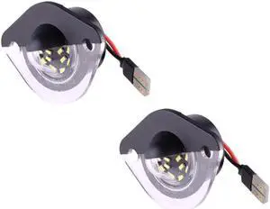 Yassdwbn 2X Led License Plate Light Rear Bumper Tag Lamp For Ford Mustang 1994-2004