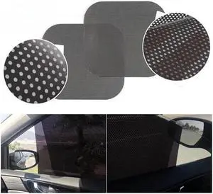 Acaigel 4 Pcs 24.8" X 16.5" Reusable Washable Car Window Tint Film Anti Sunshine Car Window Sun Shade Universal