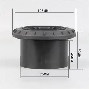 FYUU 75Mm Parking Heater Air Vent Car Heater Air Outlet Black For Parking Heater  2Kw/5Kw/8Kw  D2/D4/D4S