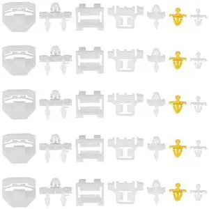 Acaigel 35pcs Side Trim Clips Kit Fit for Mercedes-Benz 190 Series W201 190E 190D A0069883578 0019885081