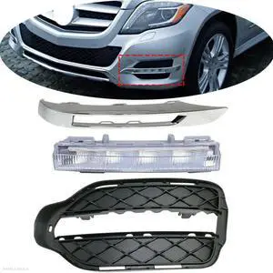 Acaigel 3Pcs Front Fog Driving Light ASSY Left Side For Mercedes Benz X204 GLK350