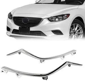 Acaigel Grille Molding Chrome Trim Left & Right Side Front 2PCS For Mazda 6 2014-17