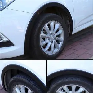 Paiying 2x 1.5M Width 6cm Wheel Fender Flare Extension Rubber Arch Extenders Decorative