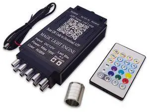 Acaigel 12V 16W RGBW Fiber Optic Star Meteor Ceiling Machine Kit LED Light 400Pcs Fibers