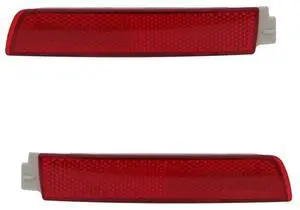 Acaigel Pair Rear Bumper Reflector Light Covers For Nissan Sentra 2013-2018 265605C000