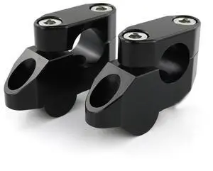 Acaigel 1Pair 7/8" Motorcycle Extension Back Moved Up Handlebar Risers Black Aluminum