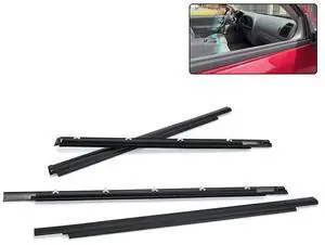 Acaigel 4Pcs Door Belt Molding Weatherstrips 75710-0C010 For Toyota Sequoia 2001-2007