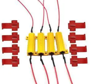FYUU 4Pcs 6ohm 50W LED Load Resistors Turn Signal Blinkers/Fog Lights Fix Hyper Flash