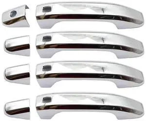 Paiying 4 Set Chrome Door Handle Cover For Chevy Silverado 1500 2500HD 3500HD 2020-2021