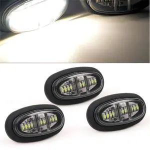 Acaigel 3 pcs LED Grille Lights and Side Marker Lamps Decorative Lights for -F150 Raptor Grill