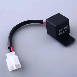 Paiying Motorcycle Turn Signal Lights Hyper Flash 2-Pin Electronic LED Flasher Relay New