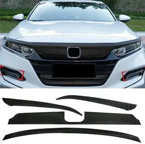 Paiying Sedan Carbon Fiber Look Front Bumper Grille Delete Trim Sticker Compatible for Accord Paiying Sedan Carbon Fiber Look Front Bumper Grille Delete Trim Sticker Compatible for Accord