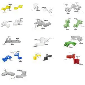 Paiying 160Pcs Mixed  Plastic Car Door Lock Rod Cable Clip Fasteners Retainer