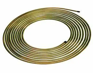 Acaigel 25FT 3/16'' Steel Zinc Car Brake Line Tubing Kit Trans Oil Fuel Tube w/ Fittings