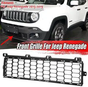 Acaigel Front Lower Bumper Grille Cover Trim Black Grill For 2015-2019 Jeep Renegade Acaigel Front Lower Bumper Grille Cover Trim Black Grill For 2015-2019 Jeep Renegade