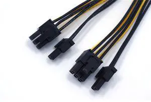 FYUU 10 X Pcie 8 Pin Male To Dual Pci-E 6+2 Pin Female Gpu Power Cable Splitter