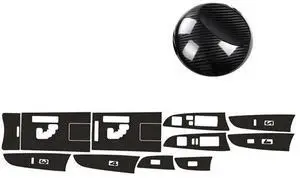 Acaigel 5D Carbon Fiber Look Gear Shift Box Panel Cover Trim Sticker For 06-12 Lexus IS250 300 350
