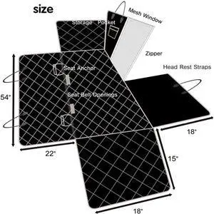 Paiying Waterproof Dog Car Seat Cover Pad Full Surrounded Rear Back Bench Pet Travel Mat Paiying Waterproof Dog Car Seat Cover Pad Full Surrounded Rear Back Bench Pet Travel Mat