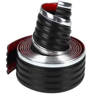 Acaigel 8M Body Side Molding Belt Exterior Protector Roll Black Chrome For Pick up Truck